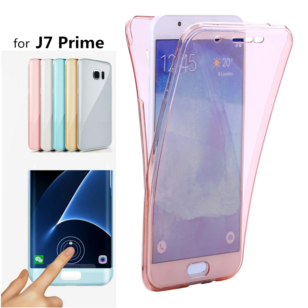 J7Prime Crystal Touch Full body Transparent Case for