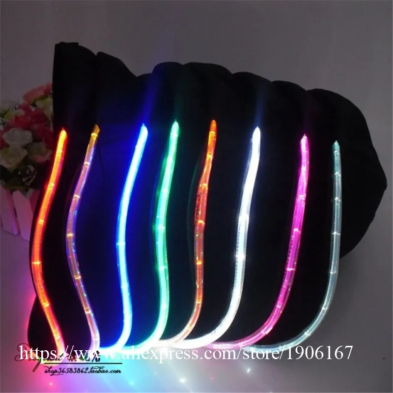 New Fashion Glow in Dark Light Up LED Hat Baseball Caps Luminous Holiday Hat Unisex03