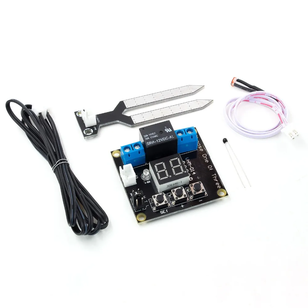 

XH-M214 Humidity Controller Soil Sensor Module 20-99%RH Automatic Control Irrigation Computer System Digital Display Module