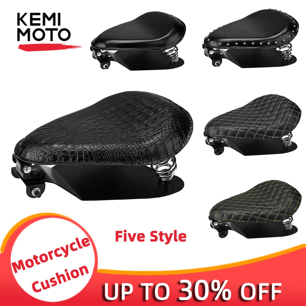 

5 stytle 3 inch Motorcycle Seat Leather Sportster XL883 1200 Driver Seat Spring Bracket Kit For Softail Custom For Honda