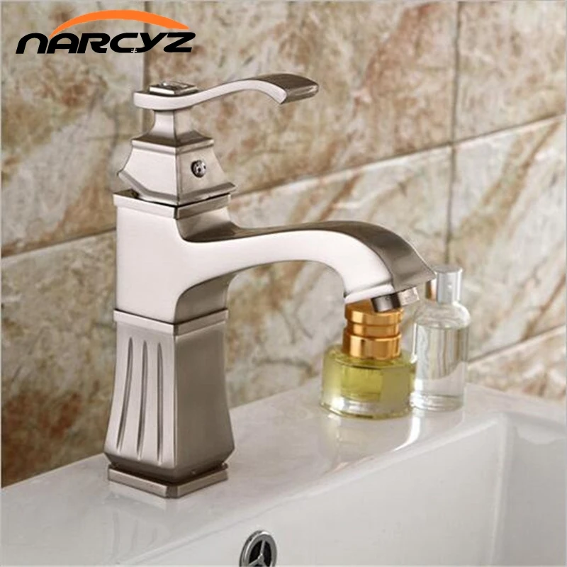 High quality Brushed basin faucet waterfall nickel faucet bathroom sink tap cold and hot mixer tap basin faucet XT-409 High quality Brushed basin faucet waterfall nickel faucet bathroom sink tap cold and hot mixer tap basin faucet XT-409