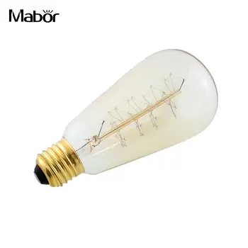 

E27 Base 40W 110V Retro Vintage Edison Light Home Spiral Filament Bulb ST64