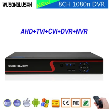 

8CH AHD DVR 1080N 960P 720P 960H 8 Channel Digital Video Recorder 5-in-1 NVR TVI CVI DVR P2P For CCTV Home Surveillance Cameras