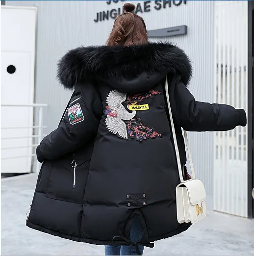 Long Poches Parka Vestes Capuche Green Fourrure Femme noir Doudoune D'hiver Beige Col Et Chaud 2018 Solide caramel Femmes Manteaux À army Mode De wqxw0TEr