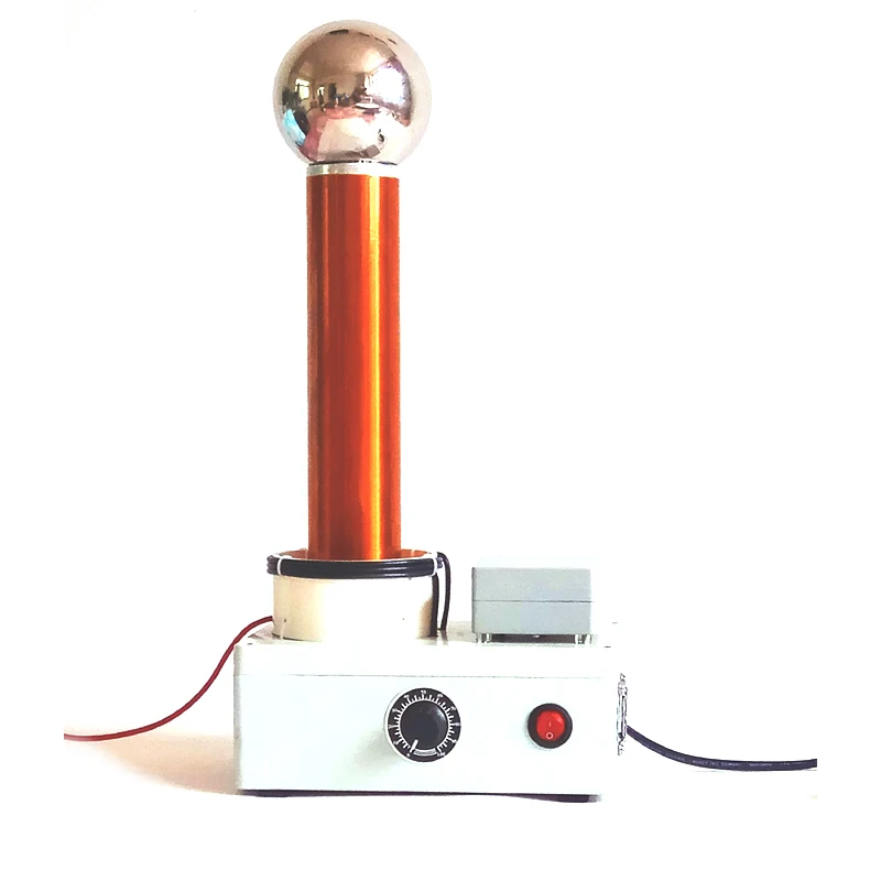 

Demonstration High Frequency AC Wireless Transmission Principle of Tesla Coil Spark Gap Lightning Simulator