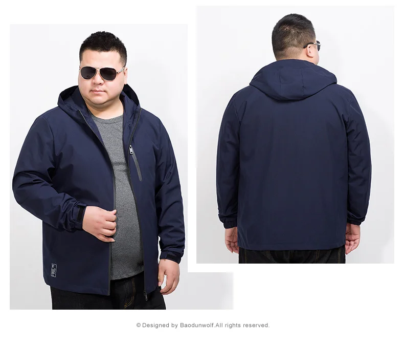 Большие размеры 10XL 8XL 6xl Новинка весны куртка мужская брендовая одежда модная куртка с капюшоном пальто мужской наивысшего качества