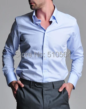 business casual blue shirt