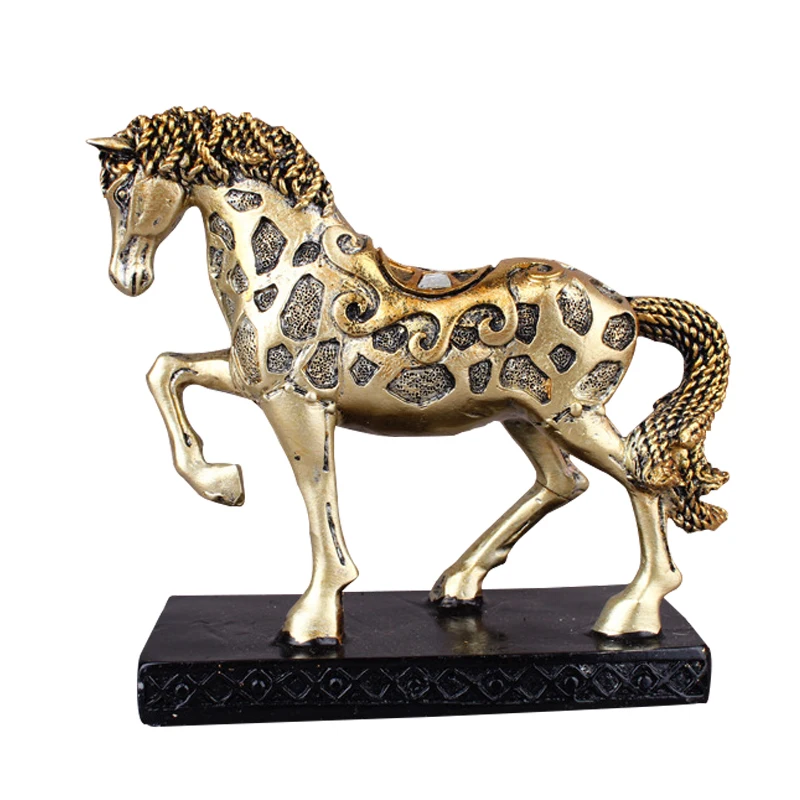 Creative Nostalgic Horse Statues Figurines Ornaments Classic Horses