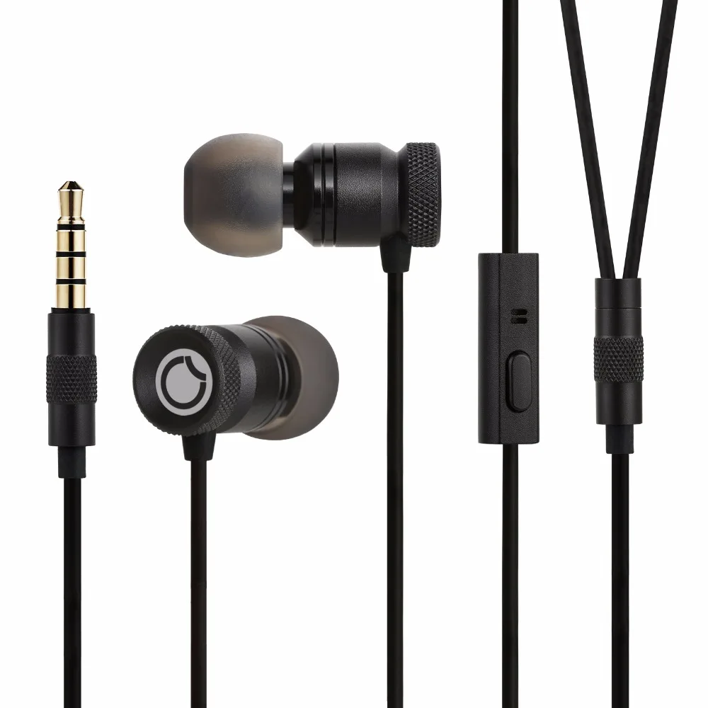 GGMM наушники с микрофоном металлические корпус 3 5 мм HD Hi Fi бас стерео для телефона