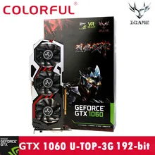 Colorful IGame GTX1060 U-3GD5 Terbaik 1594-1809/8008 MHz 3G 192bit Game Video Kartu Grafis 19Feb13(China)