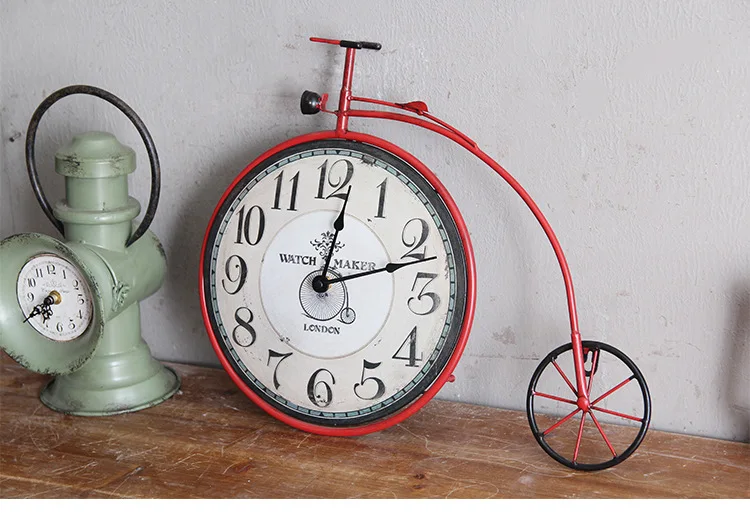 2 Bicycle Wall Clock Retro