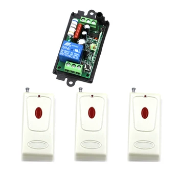 

Home Automation Wireless Remote Control Switch System 3 Transmitter +1 Receiver 110V 220V 315/ 433MHz Radio Frequency SKU: 5504