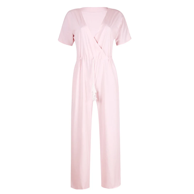 ZYFPGS 2019 Women Bodysuit Loose leg Rompers Womens Jumpsuit V-neck low chest Sexy shoulder strap Sale Onesies Sleeveless denim ZYFPGS 2019 Women Bodysuit Loose leg Rompers Womens Jumpsuit V-neck low chest Sexy shoulder strap Sale Onesies Sleeveless denim