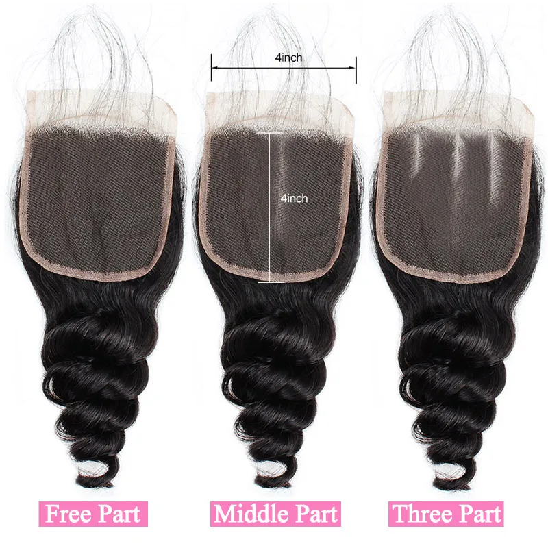 Brazilian Loose Wave Bundles With Closure Remy Hair 3 Bundles With Lace Closure Lolly Hair Human Hair Weave With Closure 4 Pics Brazilian Loose Wave Bundles With Closure Remy Hair 3 Bundles With Lace Closure Lolly Hair Human Hair Weave With Closure 4 Pics