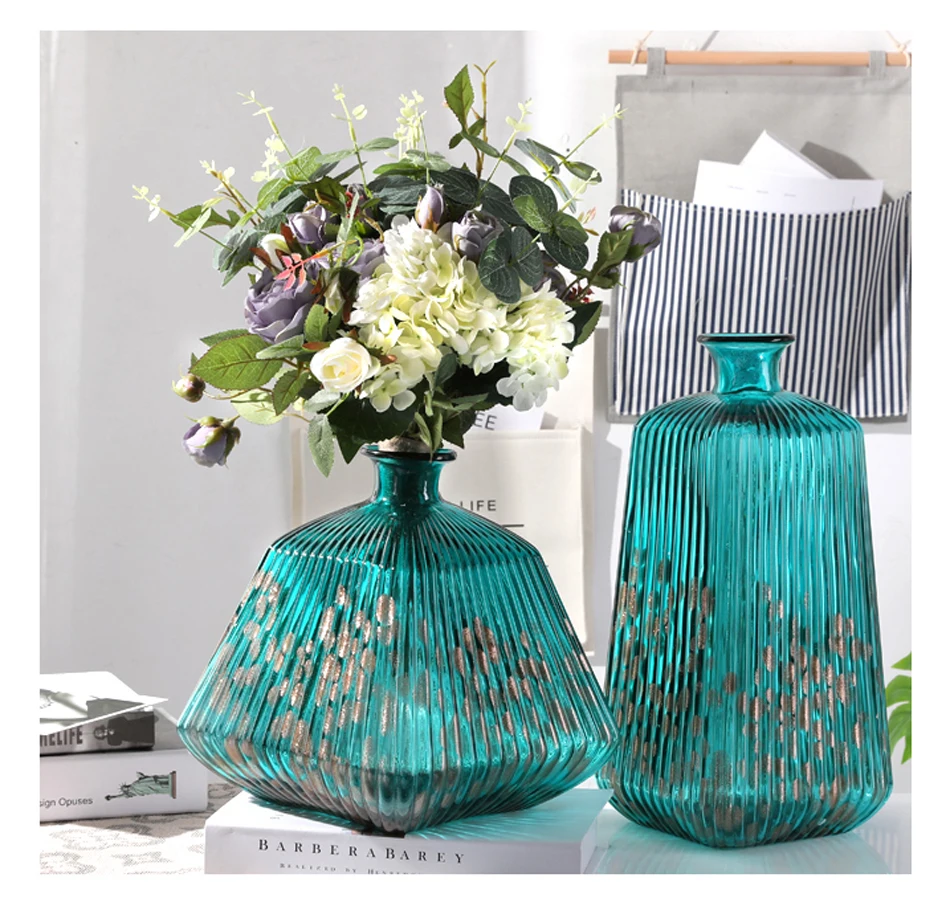 Высококачественная стеклянная ваза в скандинавском стиле, ручные художественные вазы для украшения дома, аксессуары, гидропонное стекло, контейнер, свадебные подарки