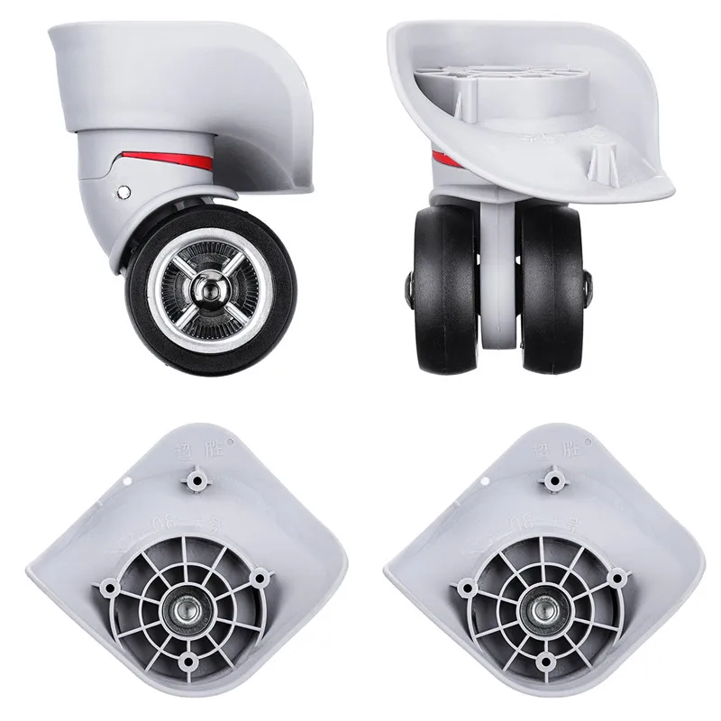 

AEQUEEN 1 Pair Luggage Wheels Replacement Trolley Wheel For Travel Suitcase Baggage Repair Rubber Wheels 2 Size