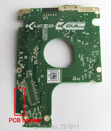 

HDD PCB logic board circuit board 2060 771949 000 for 2.5 inch USB hard drive repair hdd date recovery WD5000LMVW WD7500KMVW