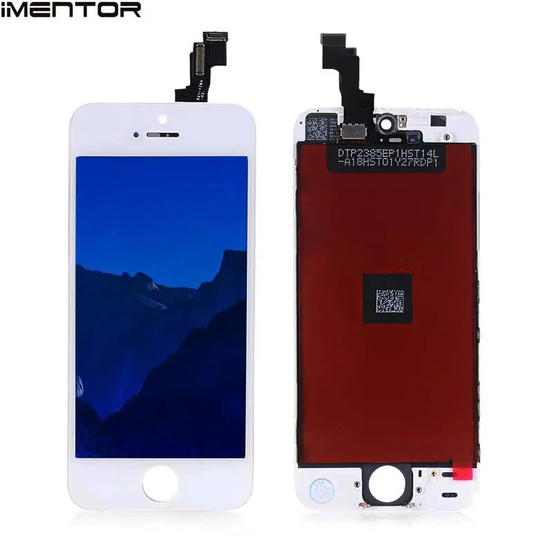 1 шт. качество AAA + ЖК дисплей сенсорный экран сборки для iphone 5s свободное