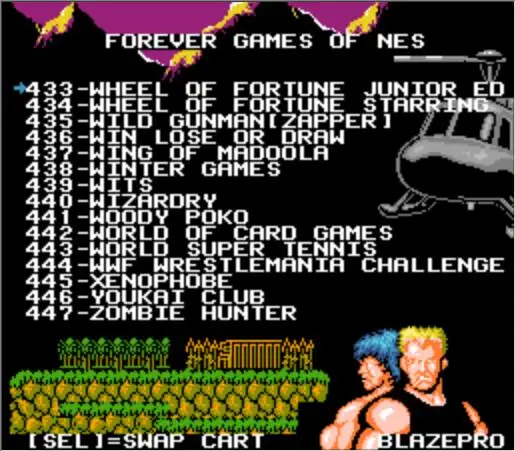 Игровой картридж FOREVER DUO GAMES OF NES 852 в 1(405+ 447) для консоли NES, всего 852 игр 1024 Мбит флэш-чип в использовании