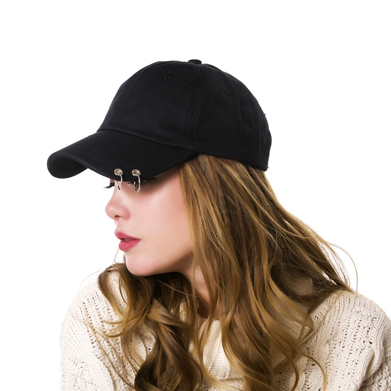 Hot selling 2018 BTS LIVE THE WINGS TOUR Fashion K POP Iron Ring Hats adjustable Baseball cap 100% handmade ring