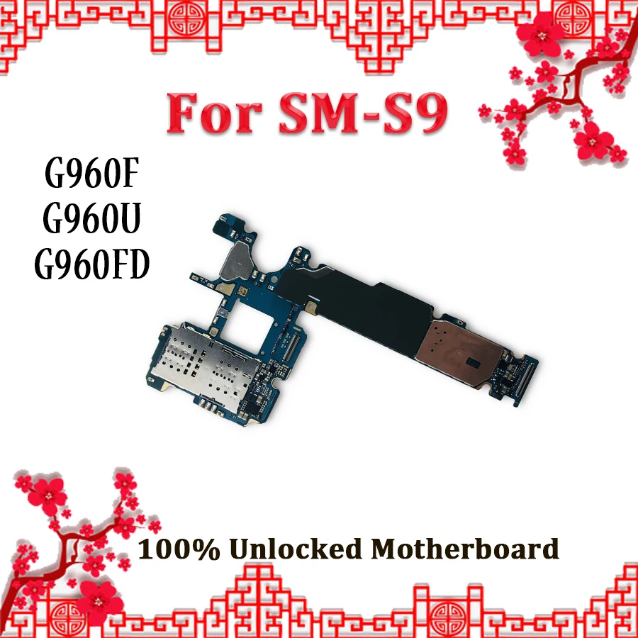 

Factory Unlocked Full Work Mainboard Logic Board Motherboard For Samsung Galaxy S9 G960F G960U G960FD Board With Android System