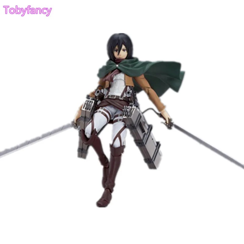 Attack on Titan Figure Mikasa Ackerman Figma 150mm Collection Model PVC ... - Attack On Titan Figure Mikasa Ackerman Figma 150mm Collection MoDel PVC Action Figures Collectible Toys