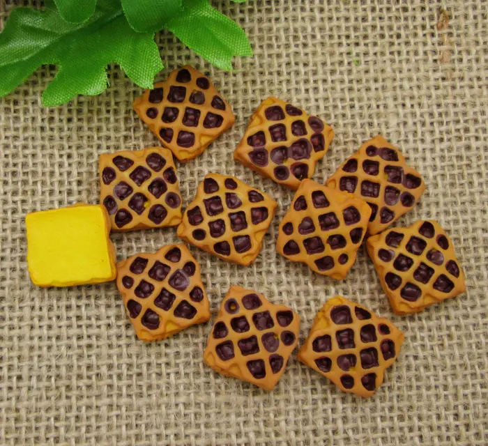 

20Pcs Resin Cookies Decoration Crafts Flatback Cabochon Scrapbooking Fit Hair Clips Embellishments Beads Diy