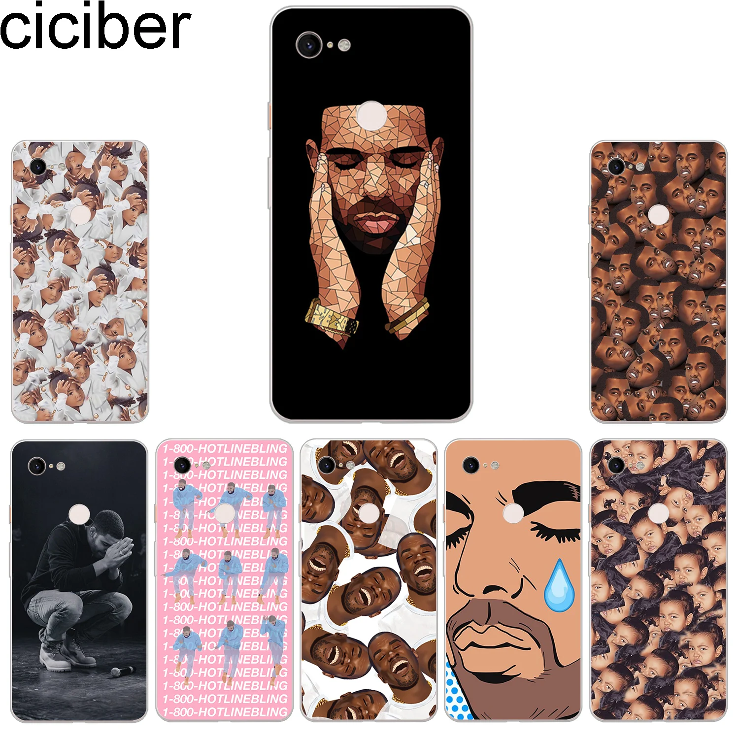 Ciciber новые модные чехлы для телефонов Google Pixel 3 2 XL чехол из мягкого ТПУ задняя