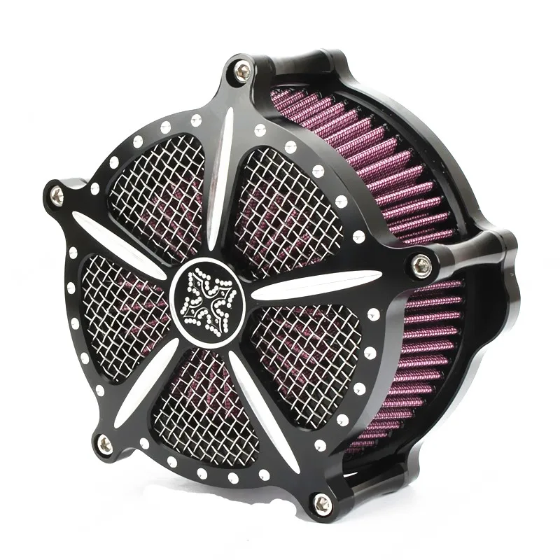 Motorcycle Edge Cut Air Cleaner Intake Filter For Harley Forty Eight Iron 883 Sportster 1200 883