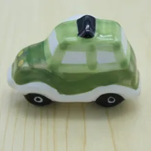 54mm car model ceramic children knobs, cartoon ceramic drawer dresser wardrobe furniture handles pulls knobs