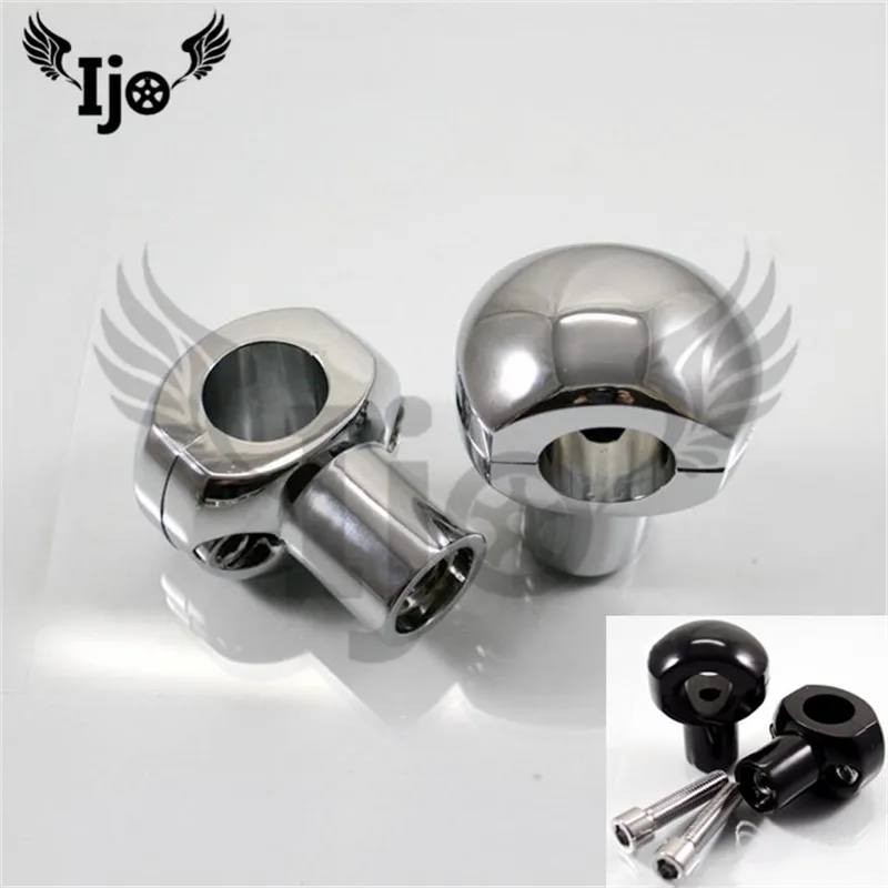 Хромированные Серебристые черные универсальные аксессуары moto rbike зажим 25 мм moto заготовка стойки для руля для harley Руль riser moto rcycle