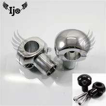 Хромированные Серебристые черные универсальные аксессуары moto rbike зажим 25 мм moto заготовка стойки для руля для harley Руль riser moto rcycle