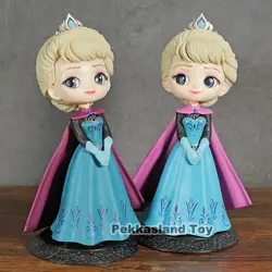 Qposket персонажи Q Posket Корона Эльзы принцесса версии фигурку модель игрушки для девочек подарок