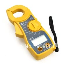 Marca Multímetro Digital Electrónica CLAMP Meter AC/DC Voltaje Actual Probador Voltios Amperios Ohm Meter MT87 Con El Paquete