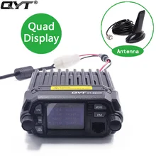 

QYT KT-8900D Colorful Mini Walkie talkie Quad Display Upgraded of KT-8900R 25W Dual band UHF/VHF Car Mobile Radio KT 8900D