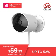 YI Открытый Водонепроницаемая камера видеонаблюдения 1080 p Беспроводной IP разрешение Ночное Видение безопасности системы скрытого видеонаблюдения Облако камера видеонаблюдения Wi Fi