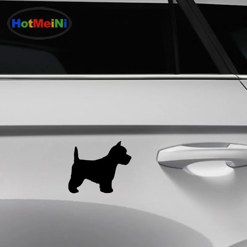 Стикеры для автомобилей HotMeiNi Westie черные/серебристые 15*12 см|Наклейки на