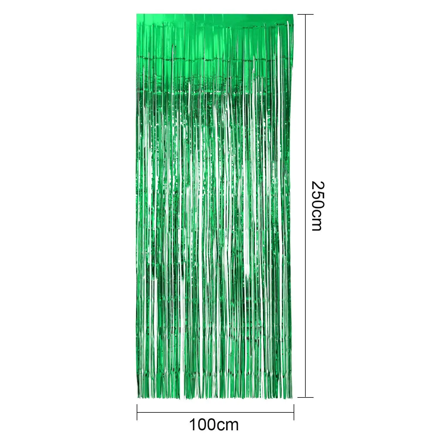METABLE 3 пакет металлические занавески s, полоса фольги мерцающие шторы, дверь, окно украшение для дня рождения свадьбы Вечеринки(зеленый