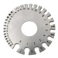 Нержавеющая сталь 0-36 круглый AWG SWG провод толщиномер линейки диаметр измерителя инструмент