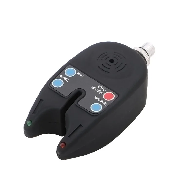 

Electronic 2 LEDs Light Fish Bite Sound Alarm Bell Alert For Fishing Rod Adjust