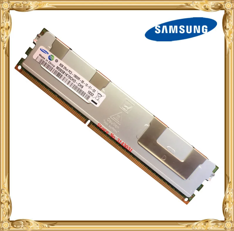 Серверная память Samsung DDR3 8 Гб PC3-10600R 1333 МГц ECC REG регистр DIMM RAM 240pin 10600 8G | Компьютеры и