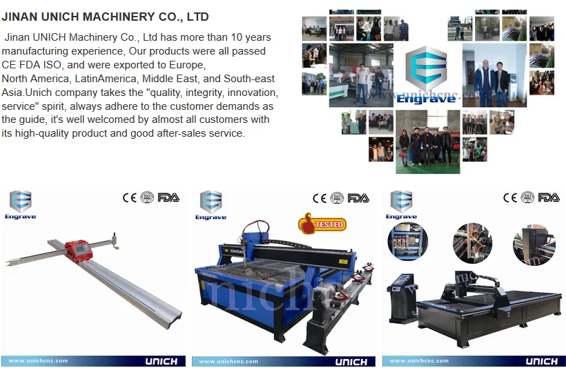 CE утвержден портативный cnc пламя плазмы стали пластины для резки