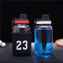 600 мл/1000 мл новая стеклянная Спортивная бутылка для воды с защитным мешком подходит для любителей фигурок на открытом воздухе высокого качества