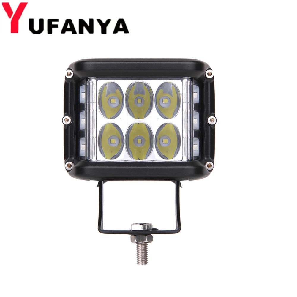 

1 pair 4 Inch 60W Led Light red/blue/yellow color Bar for Offroad vehicles SUV 4X4 Trailer Trucks 12V
