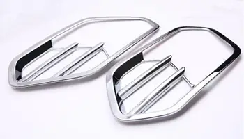 

For Ford Kuga / Escape 2017 ABS Front Fog Light Lamp Molding Cover Trim 2 Pcs / Set