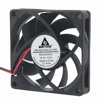 

10pieces LOT Gdstime DC 5V 2Pin 7cm 70mm 70x15mm 7015 PC Case Cooling Cooler Cooling fan