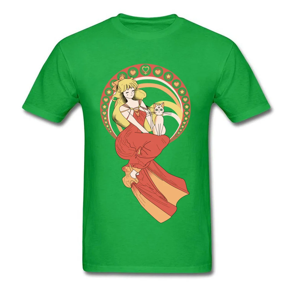 Fashion Men T-Shirt O-Neck Short Sleeve 100% Cotton Fabric Venus New Art Tops T Shirt Customized Tshirts Top Quality Venus New Art green