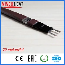 Антикоррозийная оболочка УФ-защита от замораживания Саморегулирующийся нагревательный кабель 20 метров/рулон