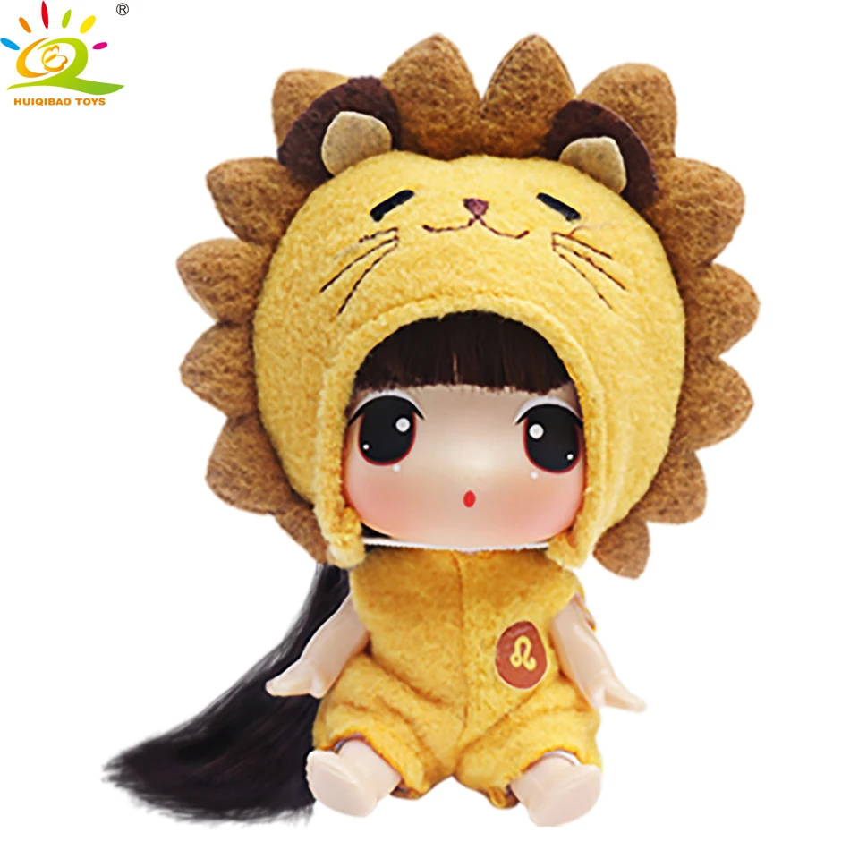 

11cm Korea Cartoon Constellations Leo Ddung Confused Doll Childlike Fashion Princess Baby Girl Mini Collection Toys For Children