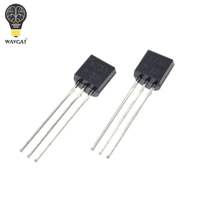 100PCS 2SA733 A733 transistor 0.1A/50V PNP TO-92 Plastic-Encapsulate Transistors | Электронные компоненты и